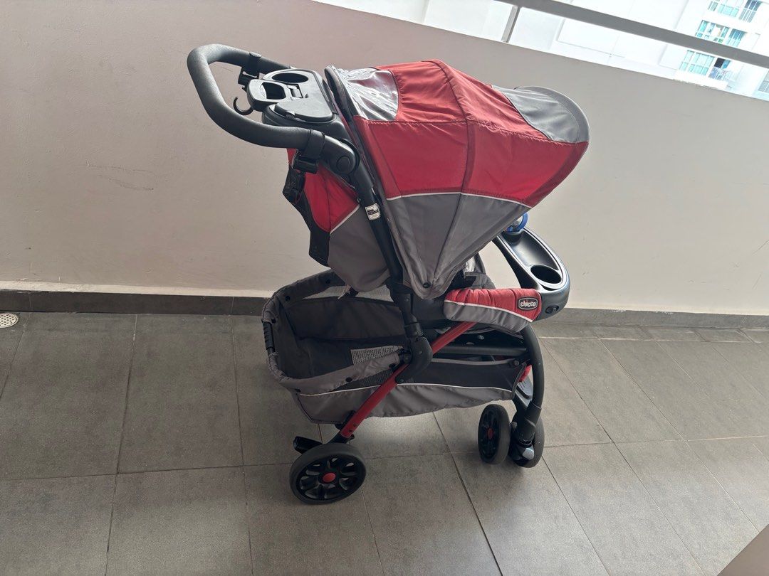 Baby Stroller with car seat (Category: Strollers) located in Singapore. Submitted by crystal6616 (Listing ID 1375800808, Image 1). Description: Chicco baby stroller with full function, come with a baby seat Message me for more details if interested. Price is not negotiable. Thanks .