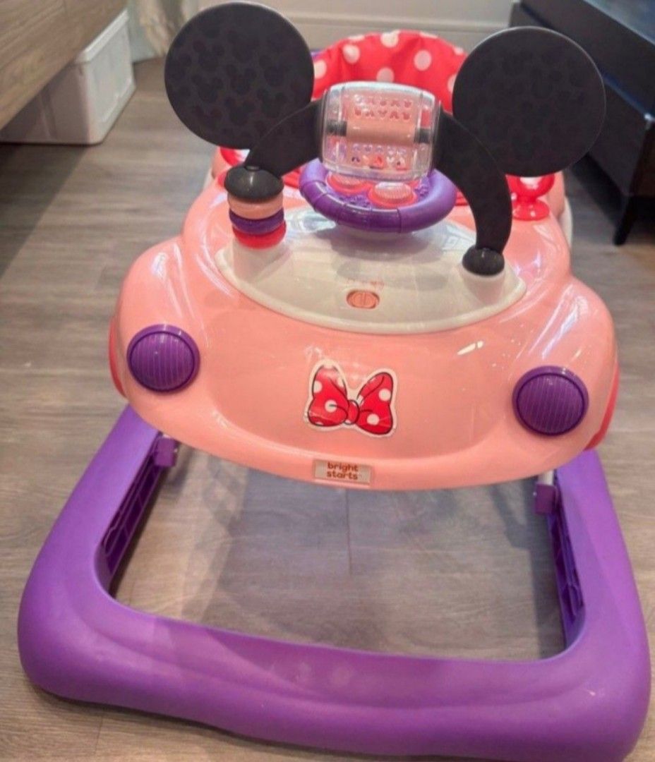 Baby Walker minnie (Category: Infant Playtime) located in Singapore. Submitted by onestopapparels (Listing ID 1375734977, Image 3). Description: limited edition minnie's collection from us amazon. rtp with shipping cost abt $150. walker as good as new . Musical on Minnie's board with lighting and have a cute stiring wheel on it(detachable). well maintained hygiene during usage.limited edition Disney baby walker. selling off as baby dislike to sea