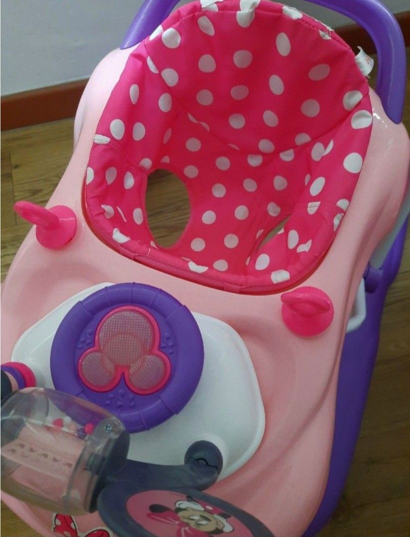 Baby Walker minnie (Category: Infant Playtime) located in Singapore. Submitted by onestopapparels (Listing ID 1375734977, Image 2). Description: limited edition minnie's collection from us amazon. rtp with shipping cost abt $150. walker as good as new . Musical on Minnie's board with lighting and have a cute stiring wheel on it(detachable). well maintained hygiene during usage.limited edition Disney baby walker. selling off as baby dislike to sea