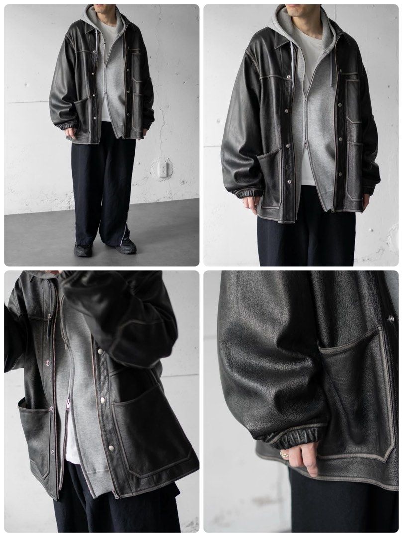 barbell object leather ns jkt – RASSEMBLE barbell object レザー