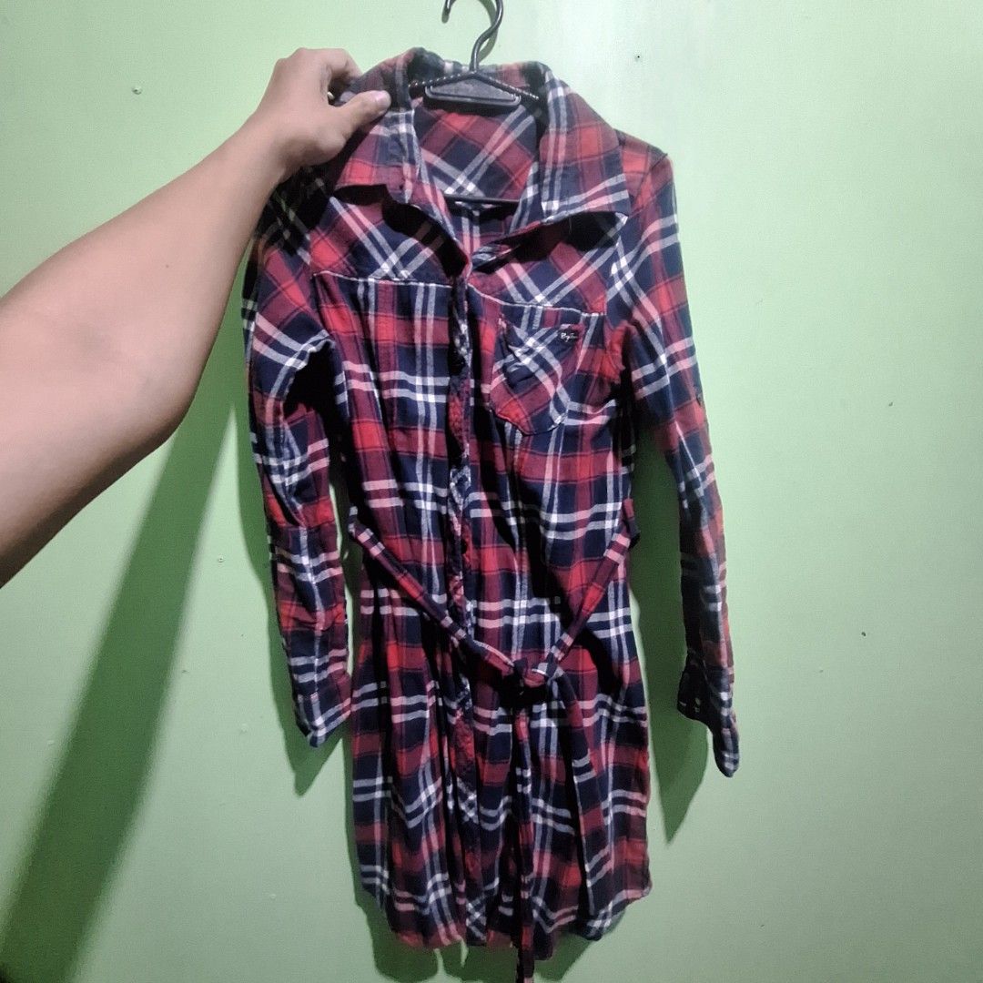 BNY Checkered Shirt Dress (Category: Dresses) located in General Mariano Alvarez. Submitted by aj_declutters (Listing ID 1375832058, Image 1). Description: Item is free but buyer will shoulder the shipping fee..