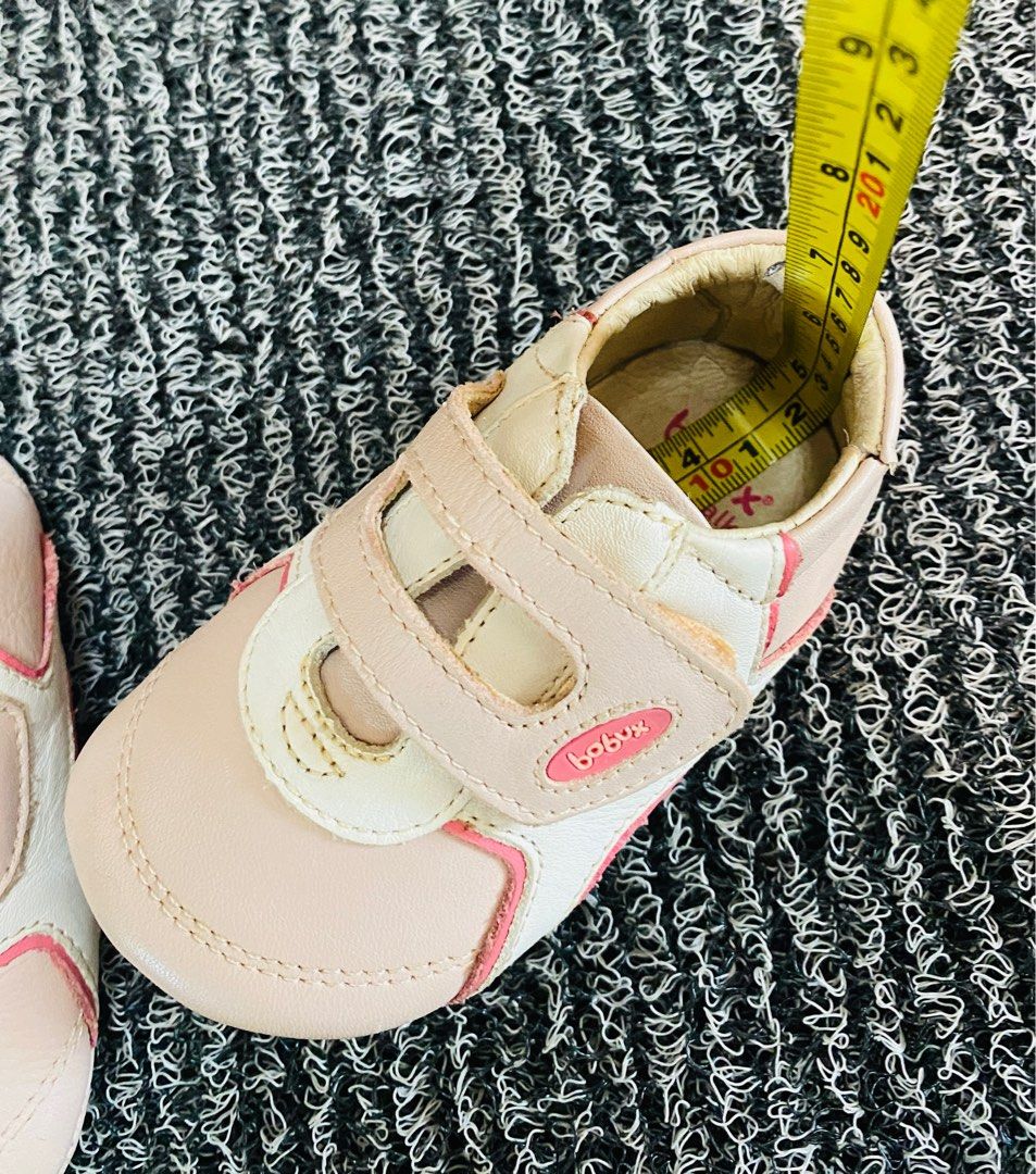 BoBux Kids Toddler Baby Girl Pre-Walk Shoes (Category: Babies & Kids Fashion) located in Singapore. Submitted by jy.preloved.boutique (Listing ID 1375705867, Image 3). Description: Size : EUR 19, UK 3.0 Measurements as shown. Conditions as it is. Not for fussy. Self collect at Compassvale Lane. .
