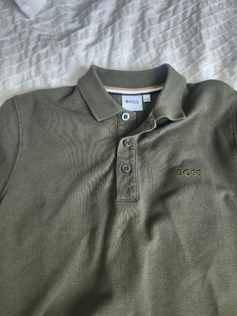BOSS polo shirt (Category: Babies & Kids Fashion) located in Singapore. Submitted by antisober (Listing ID 1375694861, Image 3). Description: BOSS polo shirt in good condition. Please refer to the photos for size..