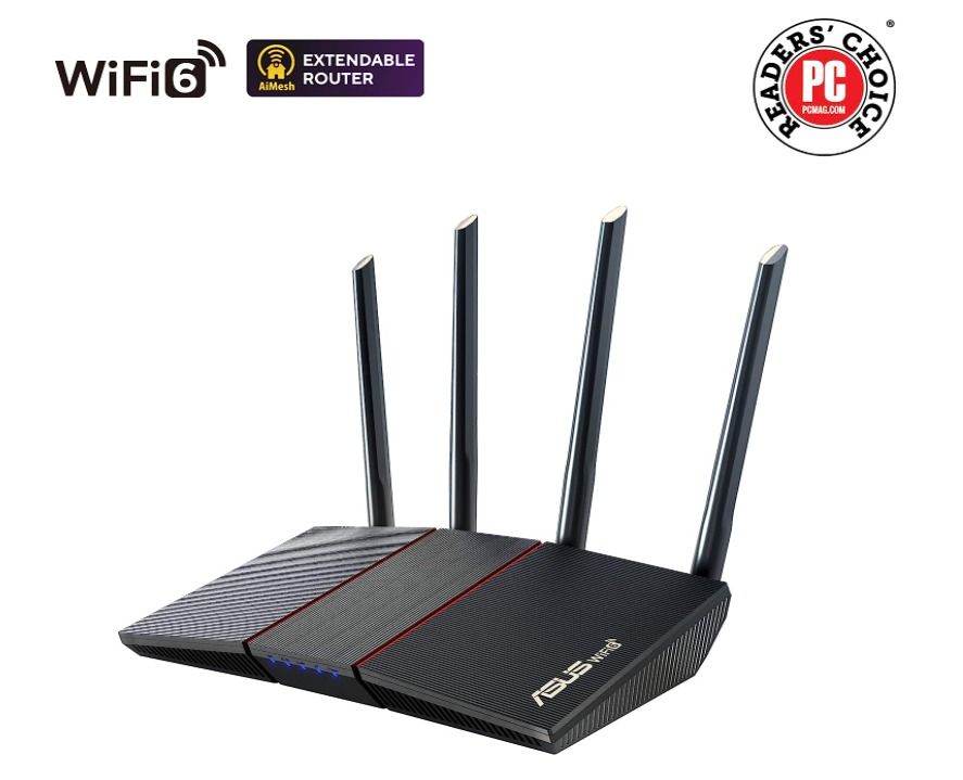 Brand New ASUS AX1800 Dual Band WiFi 6 (802.11ax) Router (with Free Asus Router and Huawei optical network terminal) (Category: Networking) located in Singapore. Submitted by qualitybuy7 (Listing ID 1375729489, Image 1). Description: Overview: AX1800 Dual Band WiFi 6 (802.11ax) Router supporting MU-MIMO and OFDMA technology, with AiProtection Classic network security powered by Trend Micro™, compatible with ASUS AiMesh WiFi system • Next-Gen WiFi