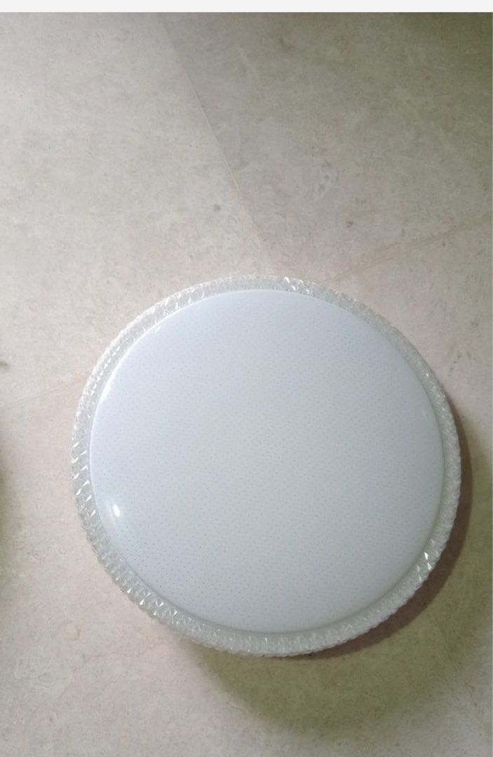 Ceiling light (Category: Lighting) located in Singapore. Submitted by ashmooni (Listing ID 1375393141, Image 2). Description: Installed new fan so had to remove this beautiful light. Self collect fr kembangan mrt. 50x50cm-$15 40x40cm. - $10 .
