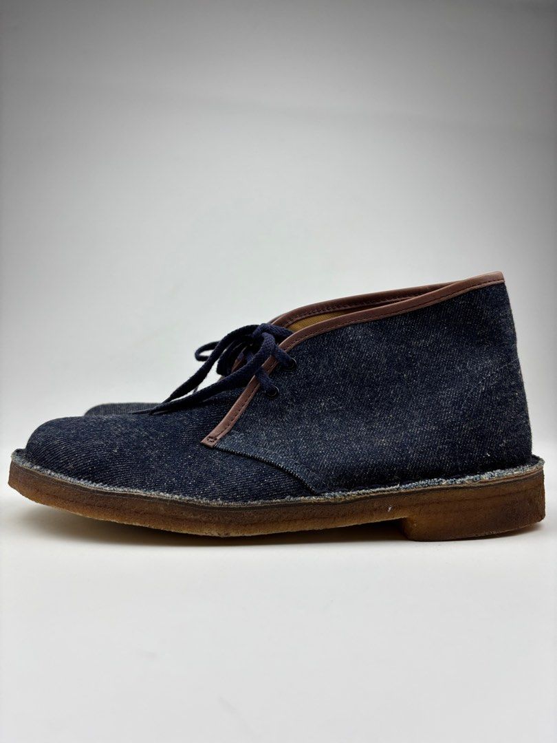 Clarks x Warehouse & Co. Denim Desert Boots (Category: Boots) located in Paranaque City. Submitted by ragrepository (Listing ID 1375809282, Image 3). Description: Clarks Size 8 Condition - 9/10 Flaw- No major flaws .