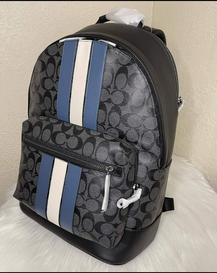 West Backpack In Signature Canvas