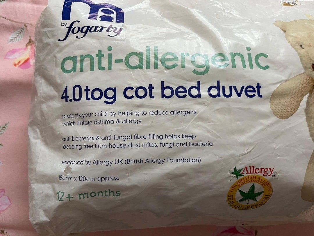Fogarty m anti-allergenic 4.0 tog Cot Bed Duvet (Category: Cots & Cribs) located in Singapore. Submitted by beary321 (Listing ID 1375716467, Image 2). Description: .