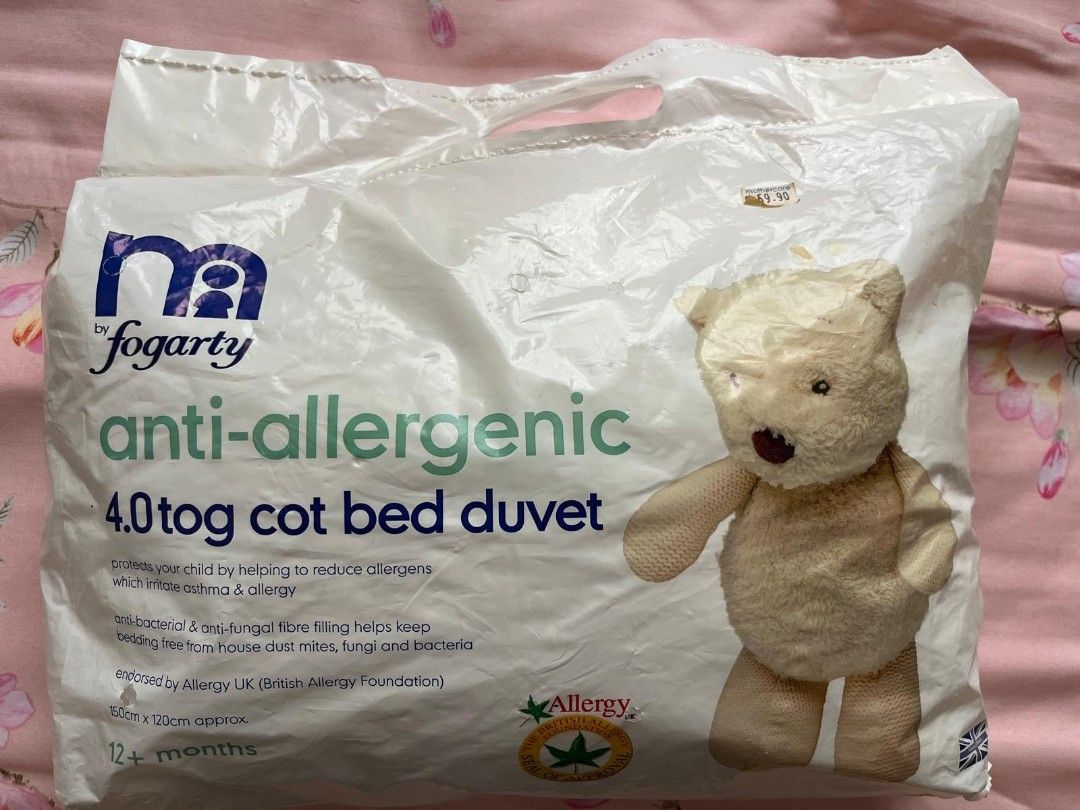 Fogarty m anti-allergenic 4.0 tog Cot Bed Duvet (Category: Cots & Cribs) located in Singapore. Submitted by beary321 (Listing ID 1375716467, Image 1). Description: .