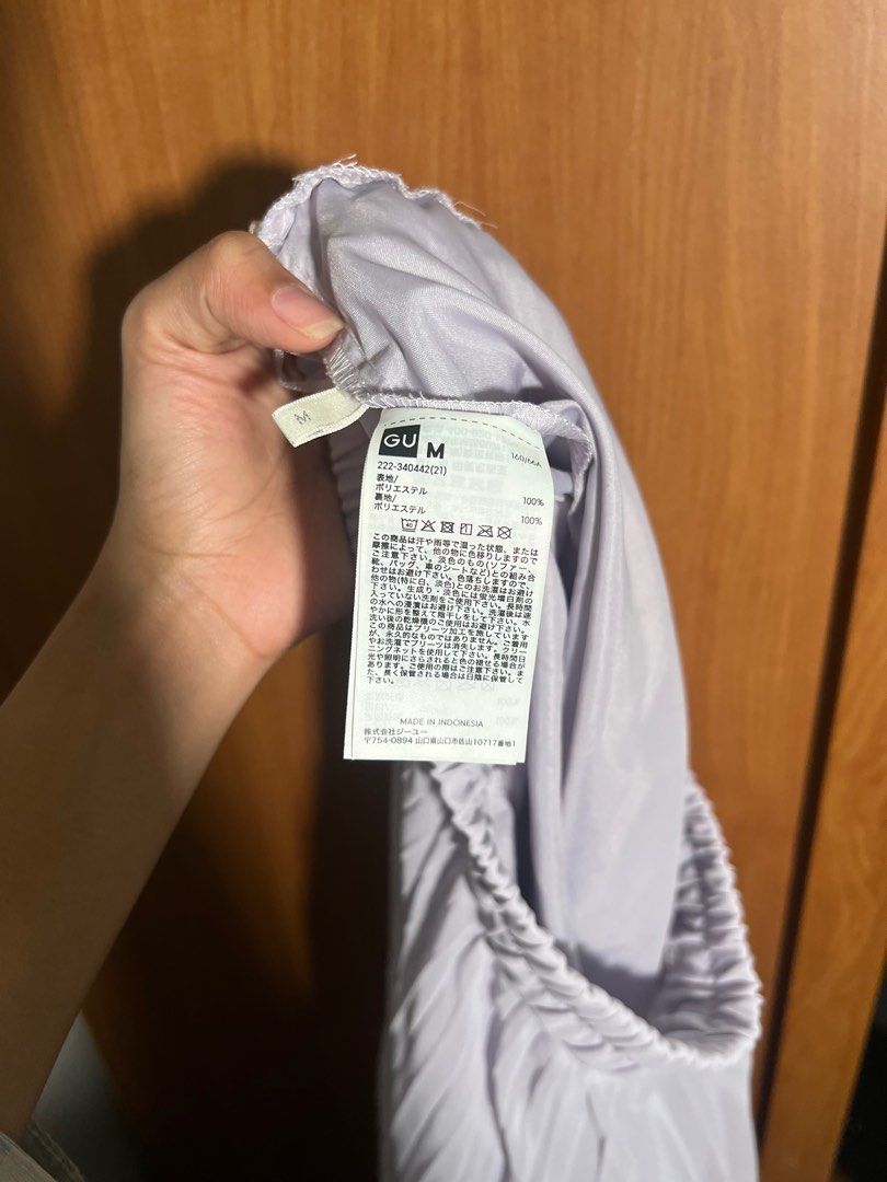 G U purple pleated skirt with lining (Category: Skirts) located in Manila. Submitted by thefairybagmother.ph (Listing ID 1375787437, Image 2). Description: Purchased in Japan can fit M- Semi L frames stretchy! .