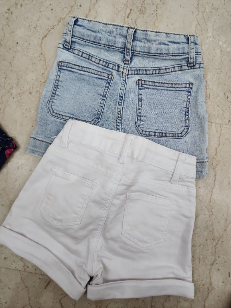 Girls' Outfit bundle $10 (Category: Babies & Kids Fashion) located in Singapore. Submitted by dec_belle (Listing ID 1375790107, Image 3). Description: preloved Girls' clothing bundle: Flamingo print shirt & 2 pairs of denim shorts (light wash & white). size 4. good condition..