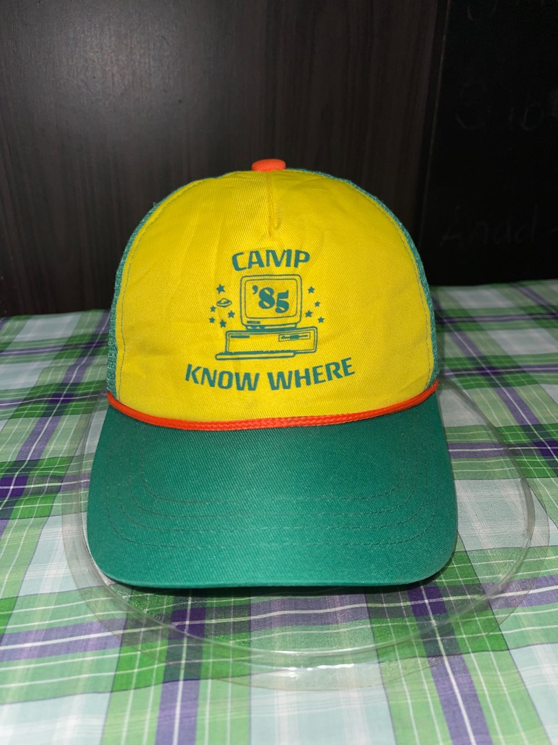 HAT TRUCKER STRANGER THINGS CAMP KNOW WHERE, Men's Fashion, Watches ...