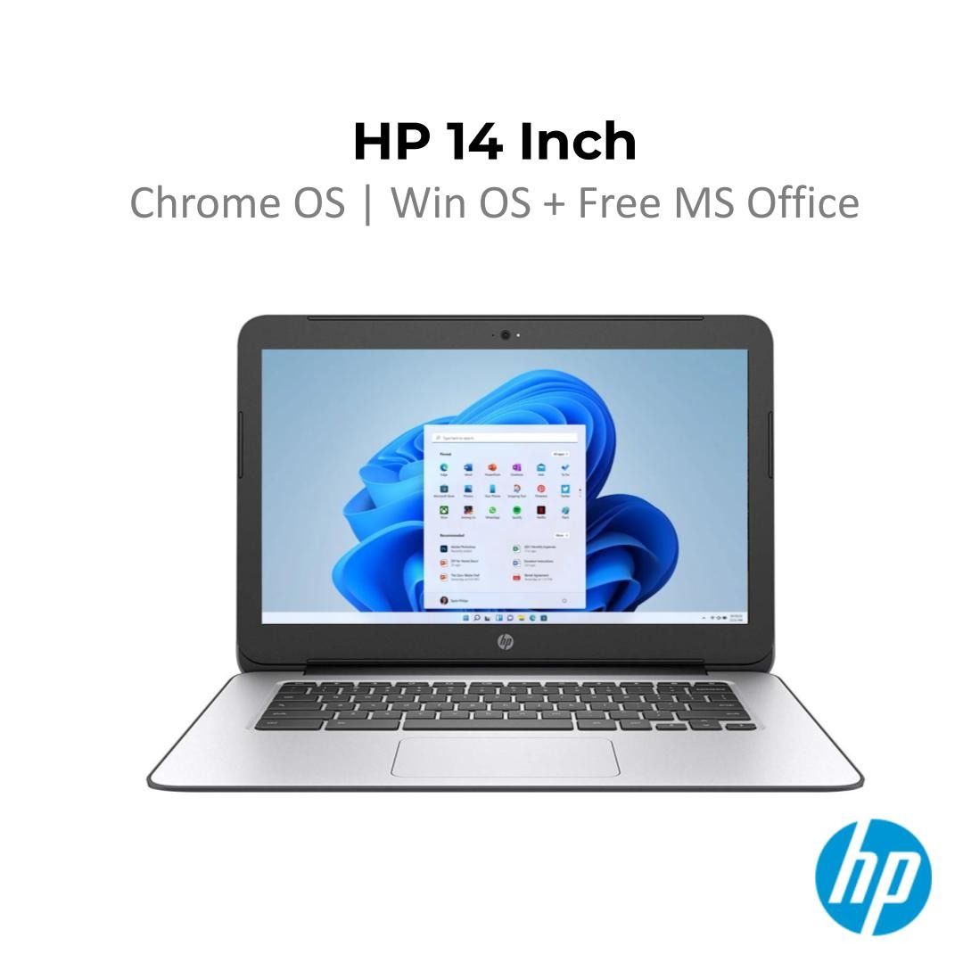 HP 14 And HP 12 Intel Laptop - HP Laptop - High Quality Laptop - Superb Condition - Windows OS + MS Office ! Slim and sleek- Built to go (Category: Laptops & Notebooks) located in Singapore. Submitted by buyatfuji (Listing ID 1375691308, Image 3). Description: "Click here for more special deal ! https://www.carousell.sg/u/buyatfuji/ 👨‍🔧FREE Additional 3 𝐌𝐨𝐧𝐭𝐡 𝐖𝐚𝐫𝐫𝐚𝐧𝐭𝐲 !! First 10 set only !!! 🎀 HP 14 Inch Laptop (G4) - Windows OS 