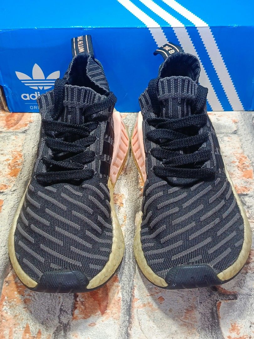 White Mountaineering Adidas Originals Nmd R2 Sneakers In Off White