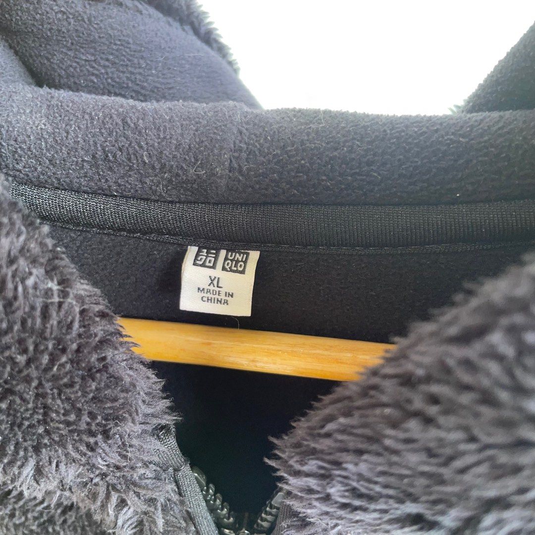 Long coat fur jacket uniqlo