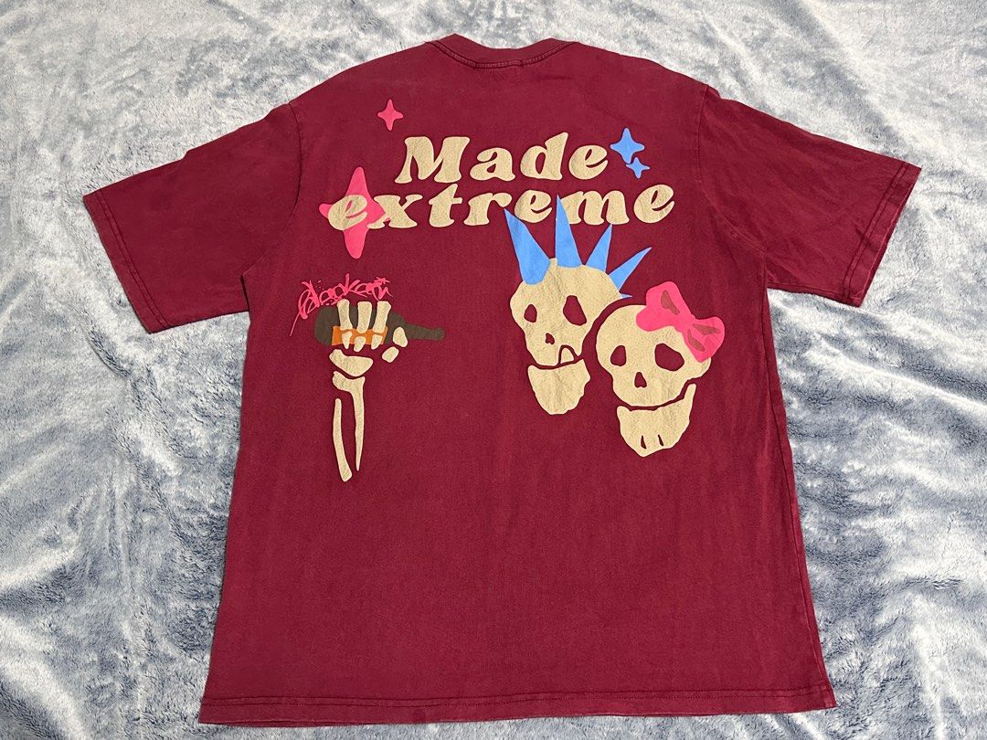 Made Extreme Red Acid Washed Shirt *AUTHENTIC* (Category: Tshirts & Polo Shirts ) located in Bulacan. Submitted by redcrestvault (Listing ID 1375825078, Image 2). Description: ₱1,200 + Shipping fee *Pre-loved *AUTHENTIC WHAT YOU SEE IS WHAT YOU GET *NO ISSUE *Complete Tags Size on tag: L Width: 24inches Length: 30inches .