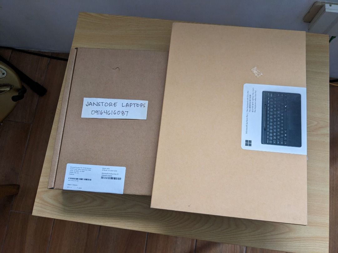 Microsoft Surface Pro 10 Intel Core Ultra 7 165U 16GB 256SSD (Category: Laptops & Notebooks) located in Quezon City. Submitted by janstore-computer-trading (Listing ID 1375810340, Image 1). Description: Model : Microsoft Surface Pro 10 (Intel Core Ultra 7 165U ,16GB ram , with Keyboard and Pen) Condition : Brand New , Sealed Box Price : 74,999 Mall Price : 120,000 Specs: Processor : Intel Core Ultra 7 165U 12th Gen 12 Cores 14 Threads ( 2.1 - 4.9