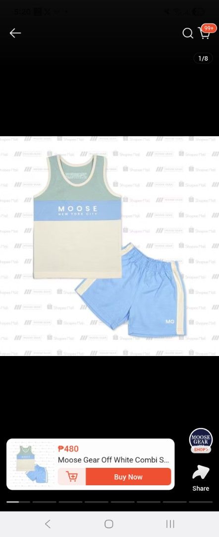 Moose gear baby kids set (Category: Babies & Kids Fashion) located in Cabanatuan. Submitted by lovedbytin02 (Listing ID 1375750545, Image 2). Description: used once 2 set plus 1 tshirt red- medium blue-medium tshirt-medium tri color-small green-small.