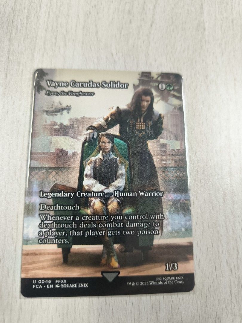 vayne final fantasy mtg Carudas Solidor (A player with ten or more poison counters loses the game.) MTG X FF: Vayne carudas