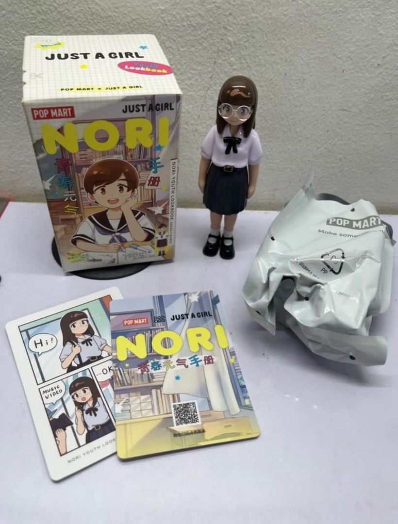 Nori Popmart (Taro Shaved Ice) (Category: Designer & Blind Box Toys) located in Bulacan. Submitted by home_declutter.ph (Listing ID 1375729329, Image 1). Description: PTPA DECLUTTERING! RFS: Dupe Nori (JUST A GIRL Series) Inclusions: Box, Card and Foil Willing to trade for Hacipupu, Dimoo, Peppermint Candy(Nori), Sweet Enchantment(Nori) Location: Sampaloc Manila MOP:Gcash MOD: Lalamove.