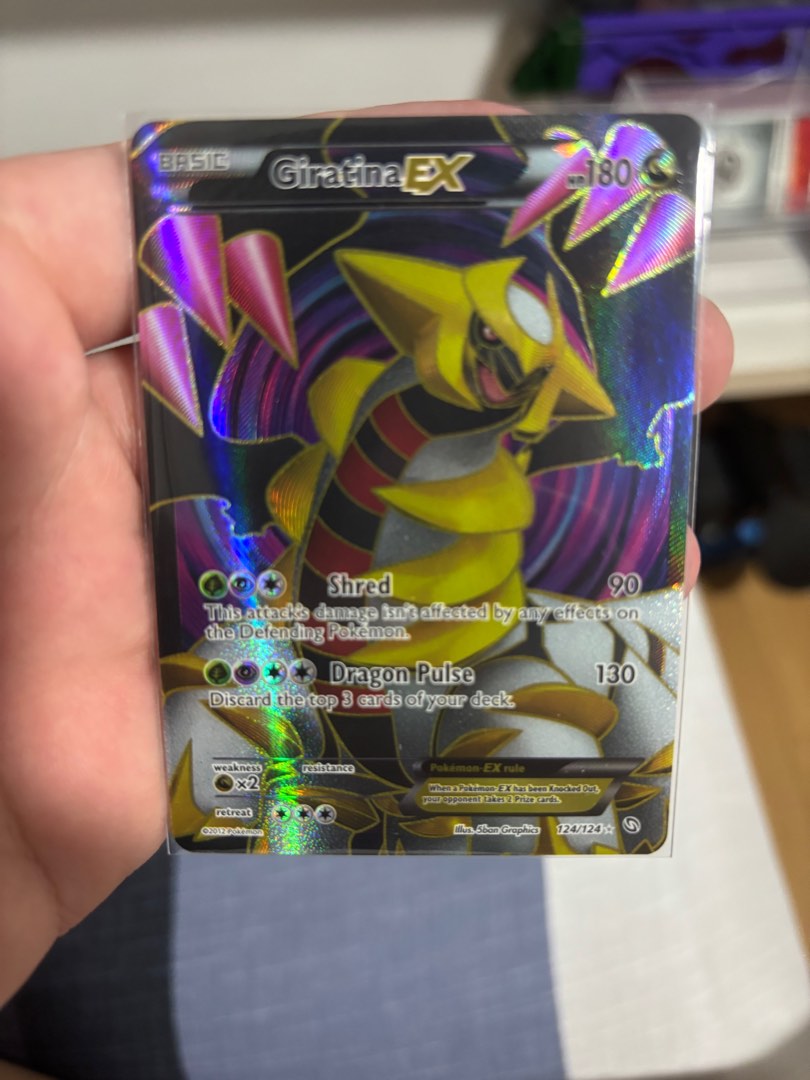 Pokemon TCG - Pokemon Dragons Exalted Giratina EX 124/124, Hobbies ...