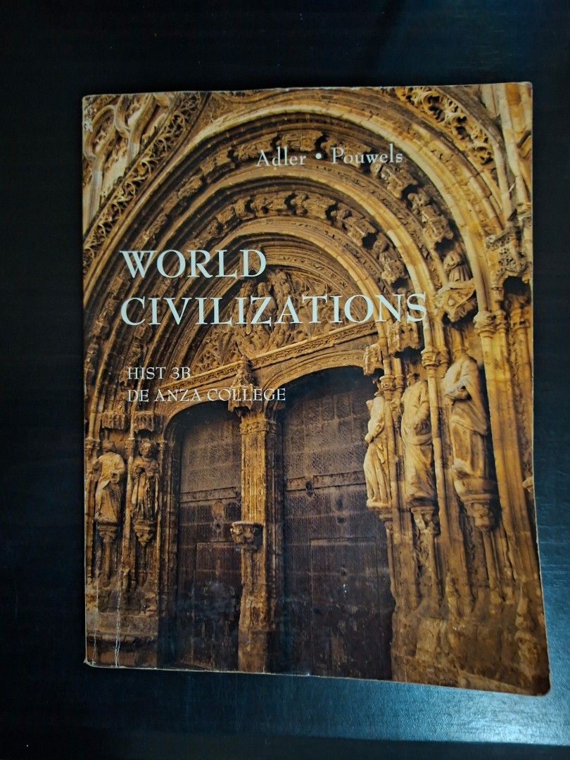 [PRELOVED/PAPERBACK] World Civilizations (Textbook/Reference/History/College) (Category: Textbooks) located in Caloocan City. Submitted by krisgarage (Listing ID 1375666427, Image 1). Description: PRELOVED HISTORY/REFERENCE BOOK -NOT AUTHENTIC, black and white pages (probably scanned copy) -some pages have highlighter -manage your expectations LOCATION: NORTH CALOOCAN.