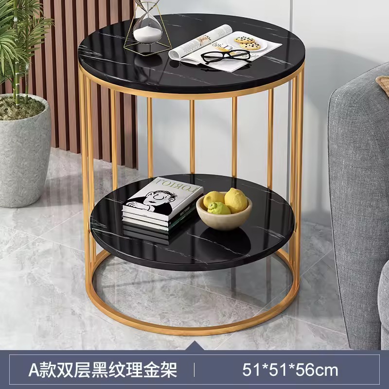 Round Coffee Table | Two Layer Table | Living Room Table | Side Table ...