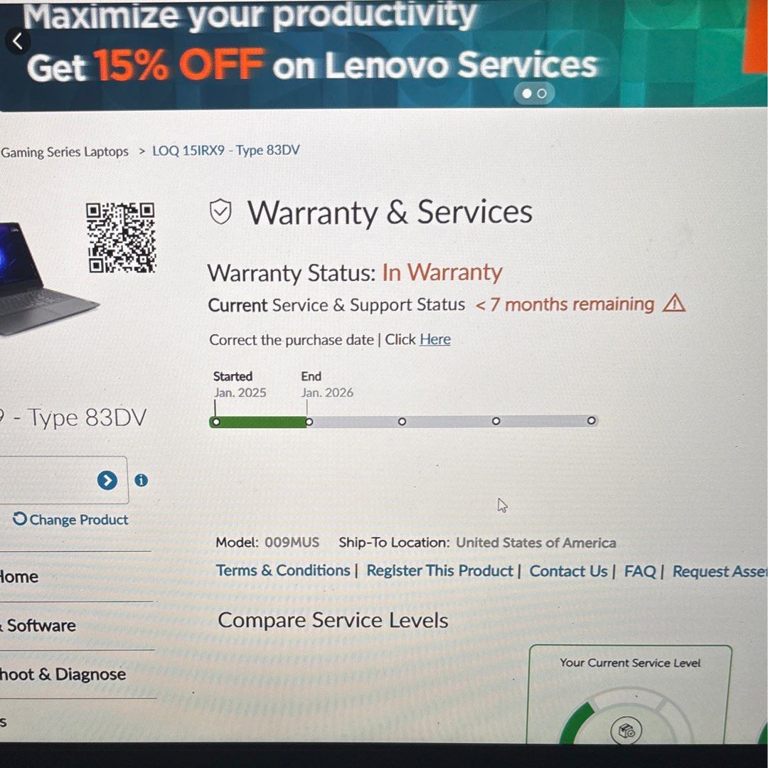 RTX 4060 Gaming Laptop Lenovo LOQ 15IRX9 (Category: Laptops & Notebooks) located in Singapore. Submitted by sKNOWNs (Listing ID 1375768702, Image 3). Description: Lenovo LOQ 15IRX9 International Warranty Product Description • 2.4 GHz Intel Core 15 10-Core (13th Gen) • 16GB DDR5 RAM 512GB M.2 SSD • 15.6” 1920 x 1080 144 Hz PS Display • NVIDIA GeForce RTX 4060 (8GB GDDR6) • USB 3.2 Gen1 & 2 HDMI • Wi-Fi 6 (802.11ax) Bluetooth 5.2 • Gigabit Ethernet