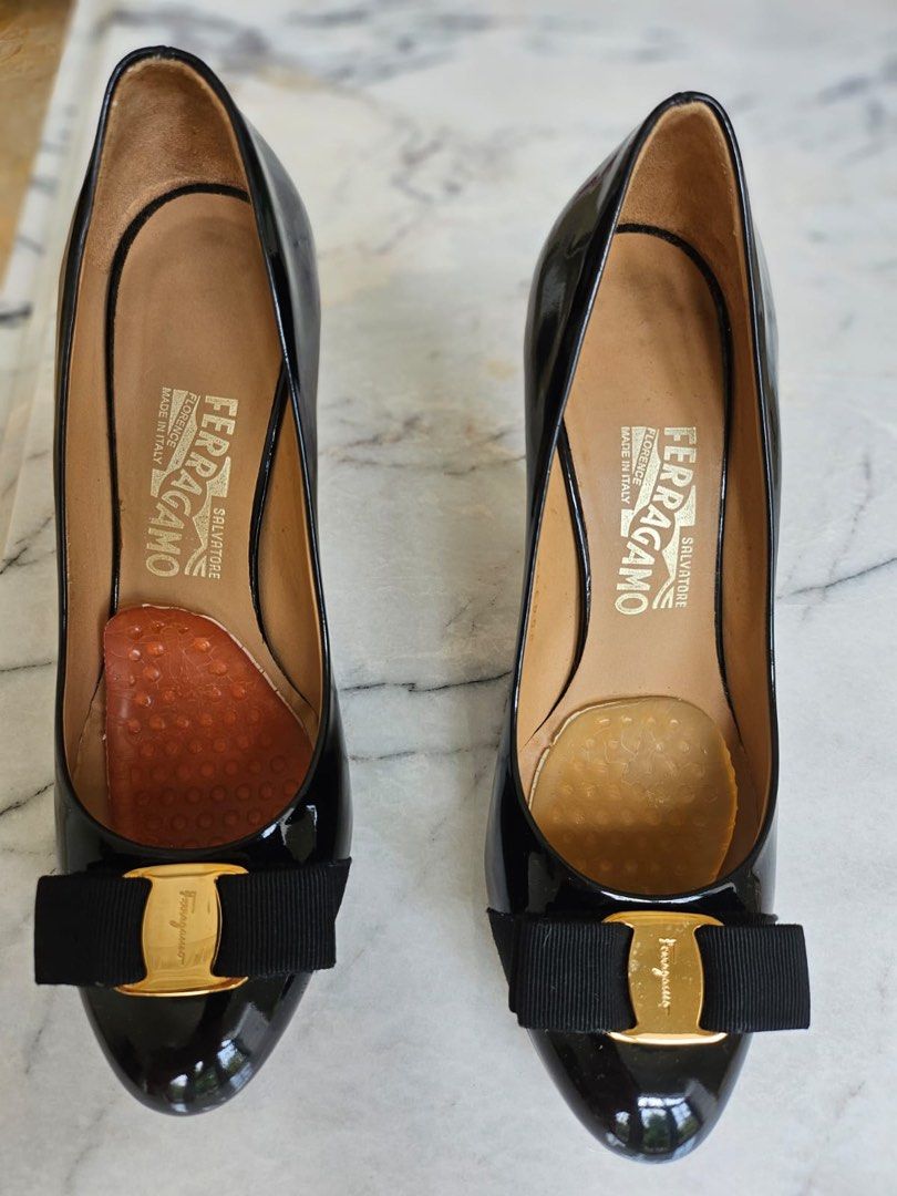 SALVATORE FERRAGAMO HEELS VARA BOW ORIGINAL SEPATU WANITA