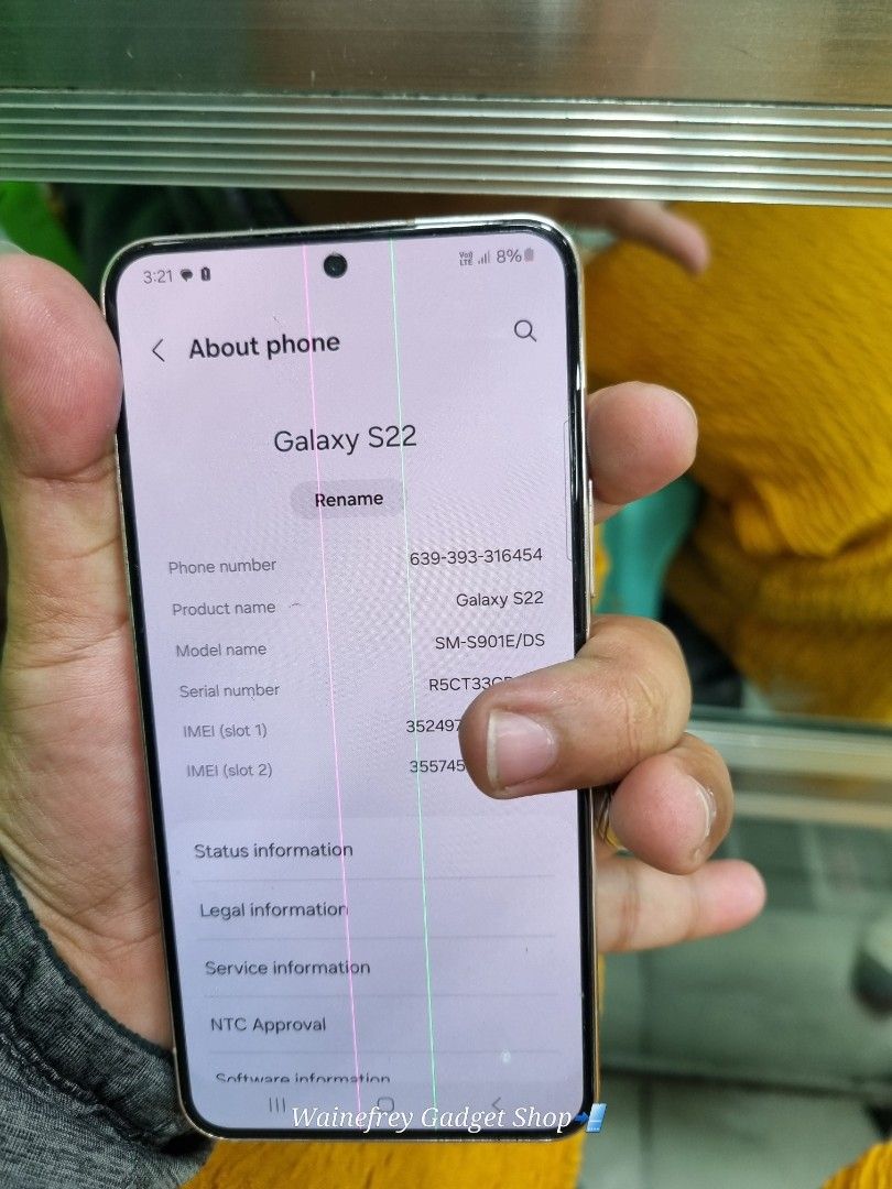 Samsung S22 (Category: Samsung) located in San Juan City. Submitted by wainefreygadgetshop (Listing ID 1375714133, Image 2). Description: SAMSUNG S22 8gb/256gb (PLEASE SEARCH FULL SPECS) MAY LINES KAYA MURA PEDE SA MAARTE BAWAL SA NAG IINARTE NO REPAIR HISTORY NO HIDDEN ISSUE TEST TO SAWA BAGO BAYARAN 8 • We accept COD within Metro Manila only • We also ship thru Lalamove (PAYMENT FIRST POLICY UPON PICK-UP) • We ship nationwide via LBC COD /COP w