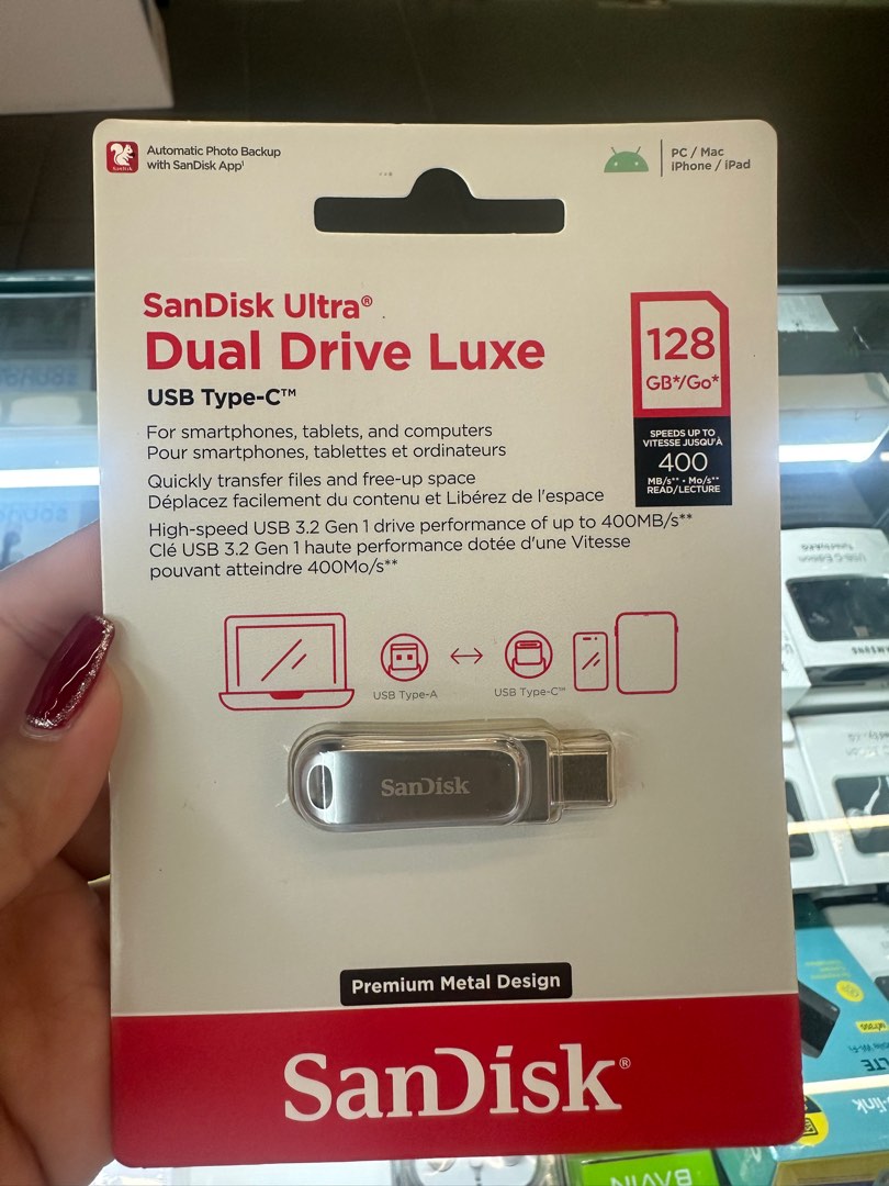Sandisk Ultra Dual Drive 128gb USB Type C, Computers & Tech, Parts ...