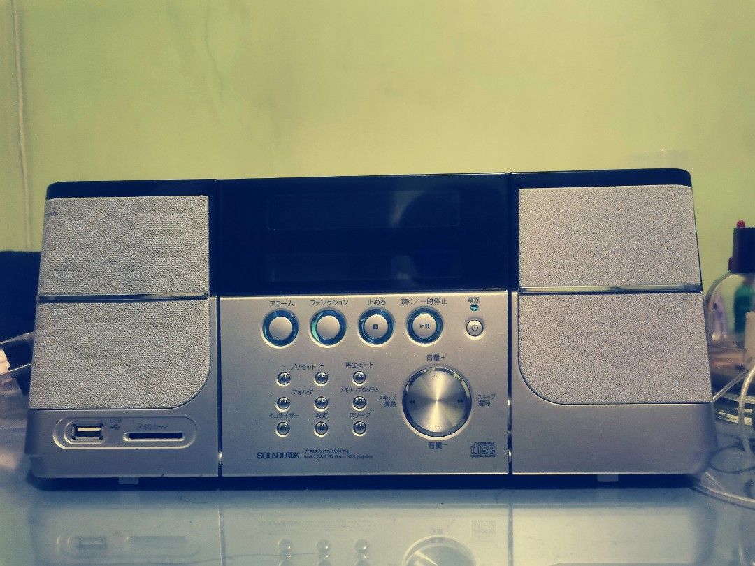 Soundlook SDD-4332 CD player (Category: Portable Music Players) located in Caloocan City. Submitted by psychen09 (Listing ID 1375783808, Image 1). Description: Looking for a cheap and cute CD player? I gotchu! ^^ SOUNDLOOK SDD-4332 (Japan) Stereo Cd Usbmp3 Player 9volts dc Am/Fm Radio 🆗✅ Complete Local Stations Cd player 🆗✅ Usb 🆗✅ Line input 🆗✅ comes with replacemnt 220volts to 9volts dc adaptor ! For ₱950 nalang! Cheapest in the market since
