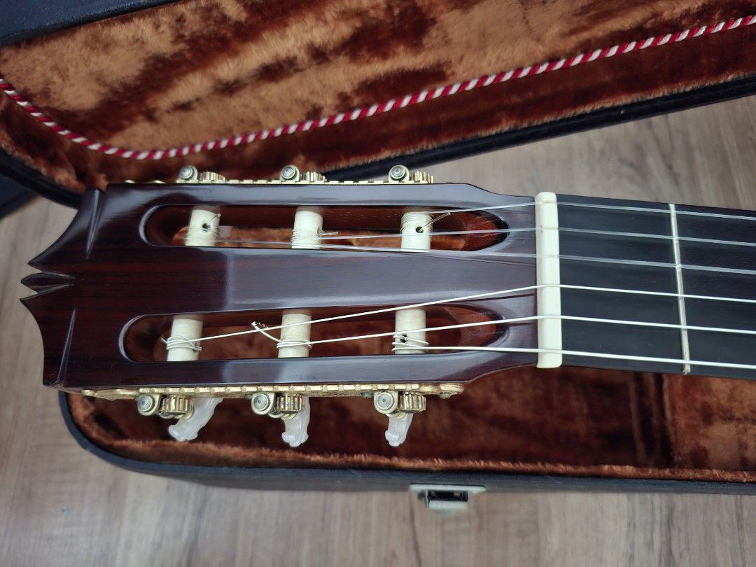 Tamura Classical/Flamenco Guitar 1968 (Category: Musical Instruments) located in Manila. Submitted by danielatan (Listing ID 1375742049, Image 2). Description: A very rare Tamura classical guitar from 1968 in pristine condition. solid cedar top solid rosewood back and sides ebony fingerboard.