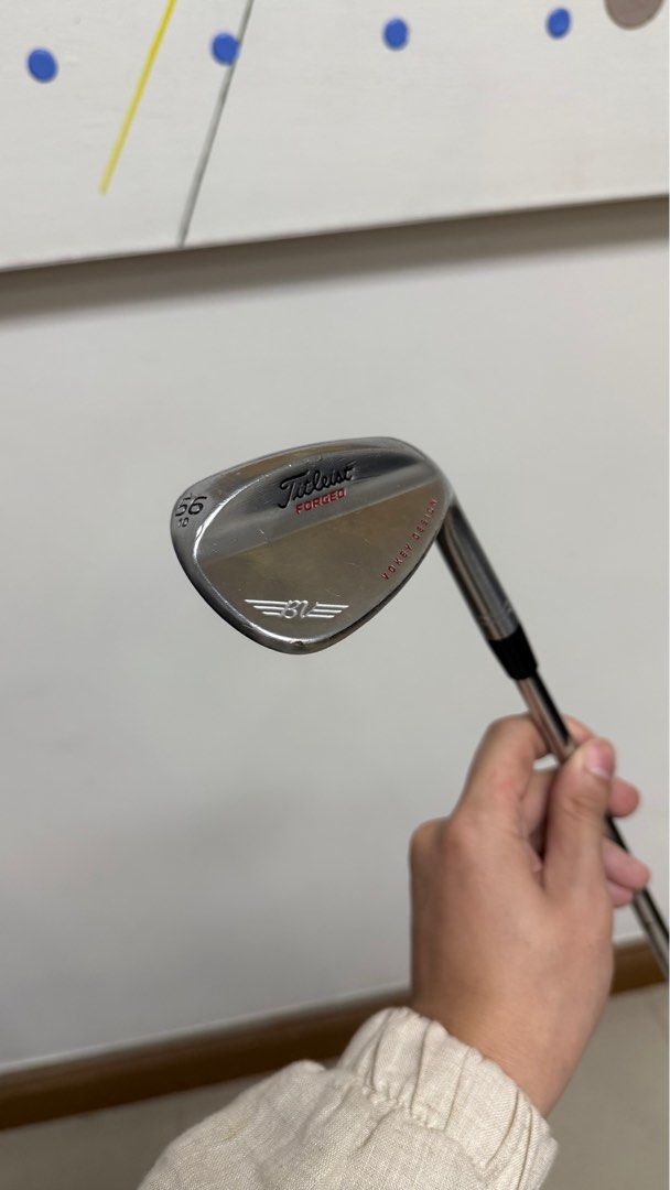 Titleist Vokey 56 deg wedge (Category: Golf) located in Makati City. Submitted by kyleatdionisio (Listing ID 1375783121, Image 1). Description: 10 Bounce Shaft label not seen anymore Newly replaced GP Tour Velvet grips Normal scratches and scuffs from use, doesnt affect performance Makati pickups.