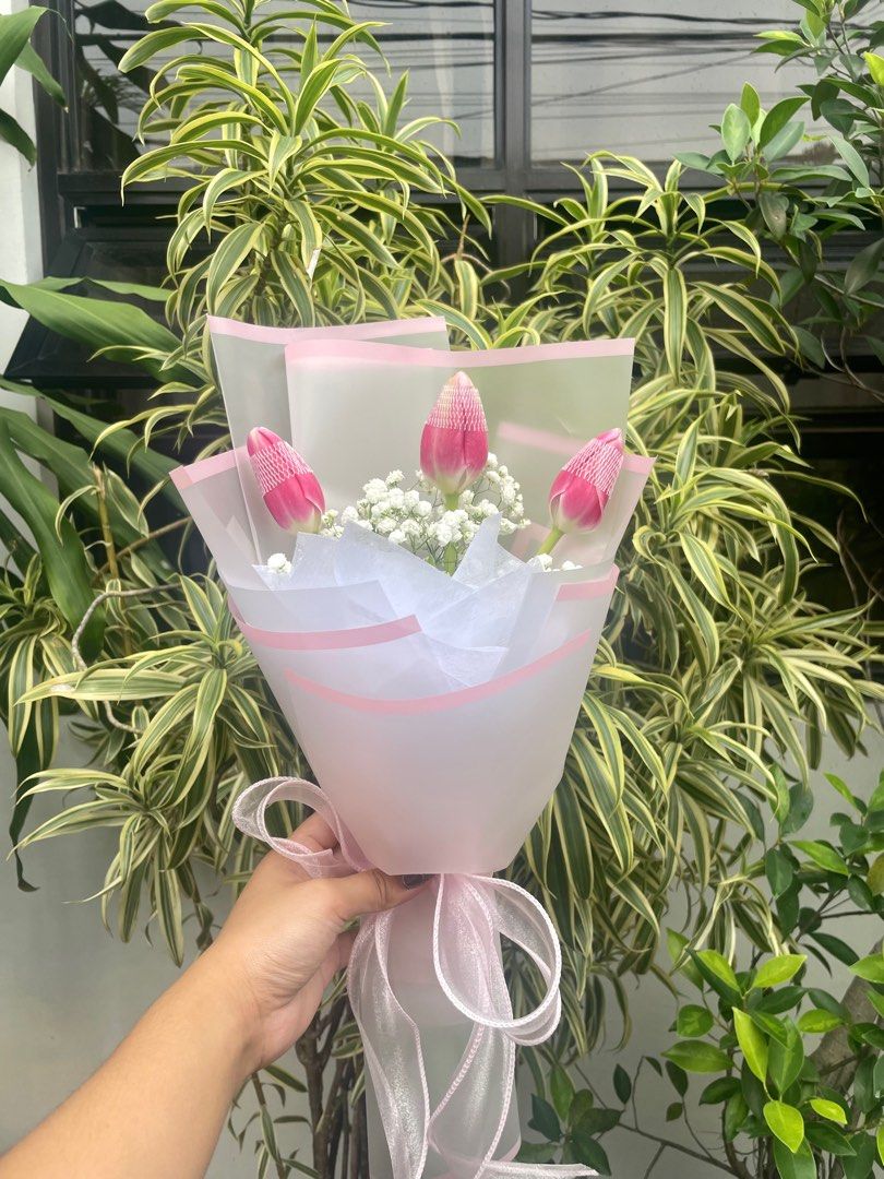Fresh Tulips Bouquet (Category: Flowers & Bouquets) located in Pasig City. Submitted by aefs_ (Listing ID 1375771255, Image 2). Description: Fresh Tulips per piece - ₱160 each 6pcs up - ₱150 each 12pcs up - ₱135 Fresh Tulips Bouquet 3pcs with fillers - ₱1,000 5pcs with fillers - ₱1,500 3pcs without fillers - ₱750 5pcs without fillers - ₱1,200 many colors to choose from! you may also request or send inspo 🖇️ Flower Bouquet Arrangements also avail