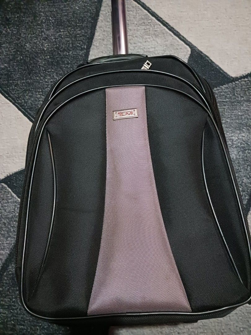 Tumi Travel Backpack Trolley Bag (Category: Luxury Bags & Wallets) located in Subic. Submitted by thriftpoison (Listing ID 1375713419, Image 1). Description: Tumi Travel Backpack Trolley approx 40 ltrs 2999.