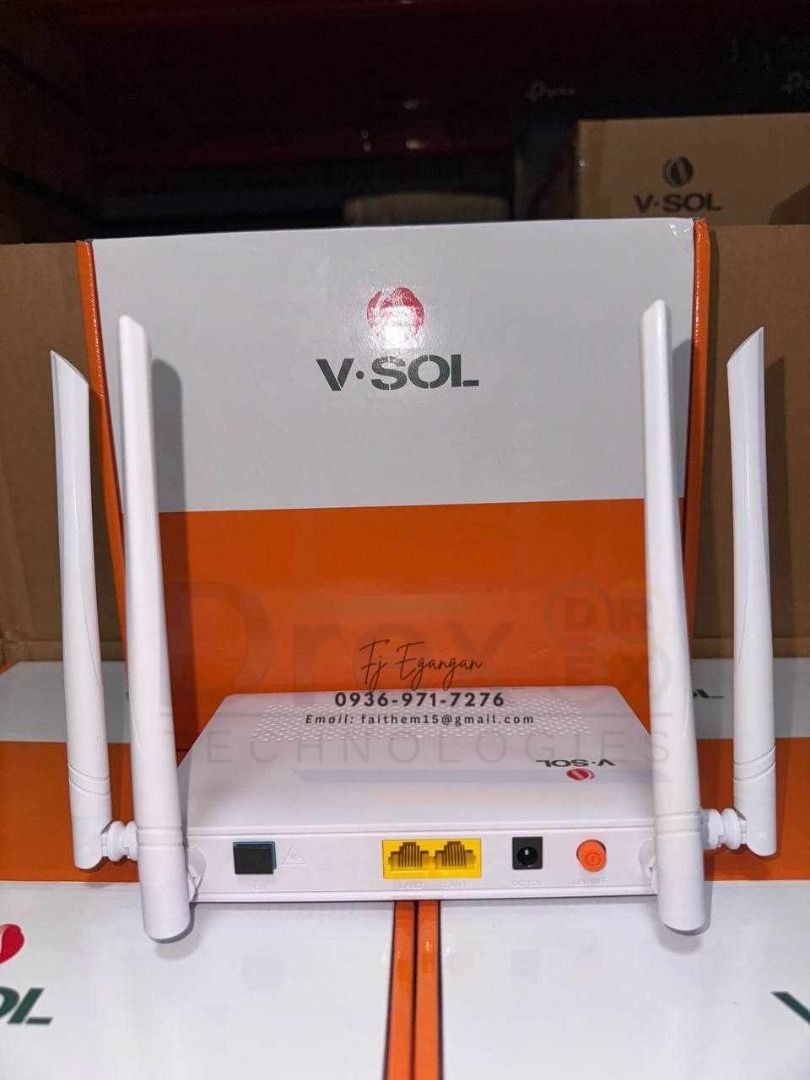 Vsol V2802DAC 2GE+Wifi 5 ONU XPON (Category: Networking) located in Pasig City. Submitted by fjEgangan (Listing ID 1375719930, Image 3). Description: Vsol V2802DAC 2GE+Wifi 5 ONU XPON 💯 Brand New 💯 7 days replacement if defective, 1 year warranty 💯 More stocks available We are open Monday - Saturday (9am - 5:30pm Cut-off) Pin: Drex Technologies (Santolan, Pasig) Mode of Payment: 🛵 Cash on delivery within NCR or nearby provinces 🛵 GCash / Ban