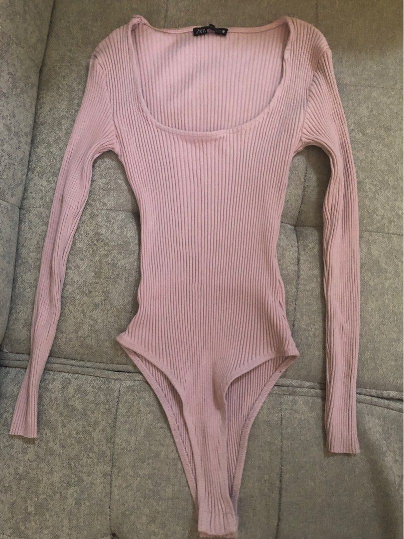 Zara pink longsleeves (Category: Longsleeves) located in Marikina City. Submitted by declutterwcyz (Listing ID 1375704122, Image 1). Description: See pictures for condition Need funds for school S-M my waist is 27.