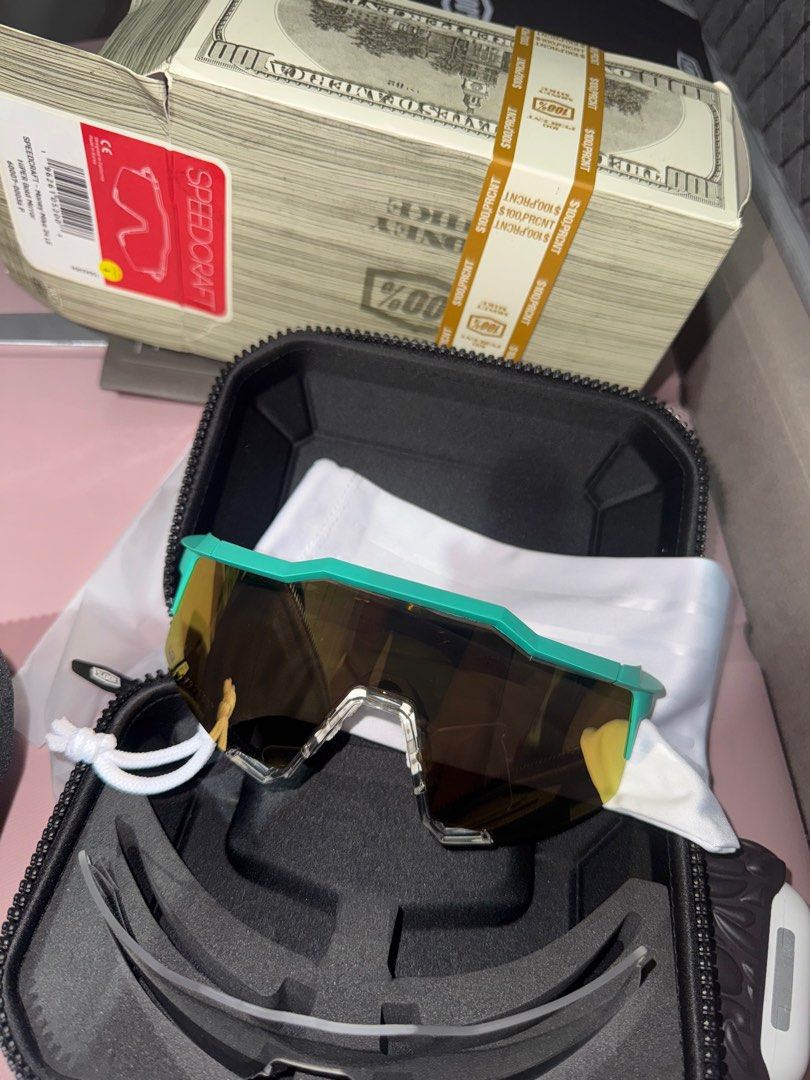 100% Speedcraft Money Mike Gold Lens with Soft Tact Mint Frame (Category: Sunglasses & Eyewear) located in Singapore. Submitted by thethredco. (Listing ID 1367382302, Image 1). Description: cheaper than retail (290 in sg 260 online) .
