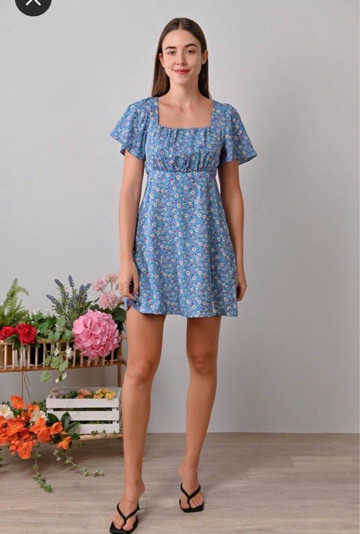 A W E Larene Dress Romper in Light Blue 🧵(5XL) (Category: Dresses) located in Singapore. Submitted by alittlebitofsuga (Listing ID 1372554873, Image 1). Description: BNWT Buy more can nego, 2 items and above free shipping For more listings -> T E L E G R A M @thesecondcurve.