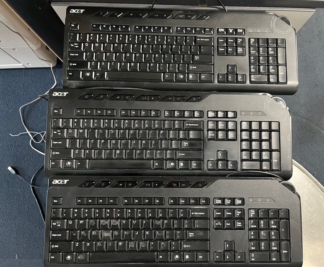 Acer Keyboard (Category: Computer Keyboard) located in Singapore. Submitted by julieeeer (Listing ID 1372495111, Image 1). Description: Used keyboard , 3 available.. Selling $ 2.00 each, all still functioning well.