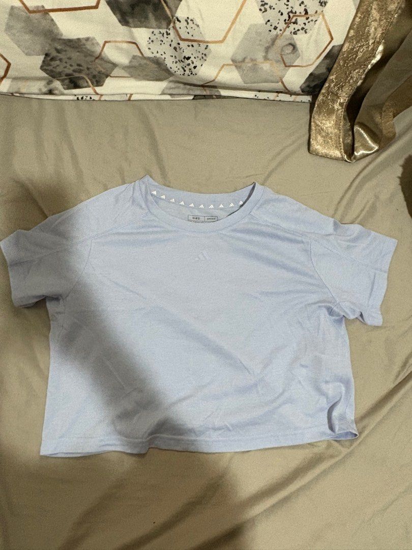 Adidas Crop Shirt (Category: Shirts) located in Pasig City. Submitted by mendd (Listing ID 1372521683, Image 1). Description: used twice only bought @ sports cental - sm center shaw.