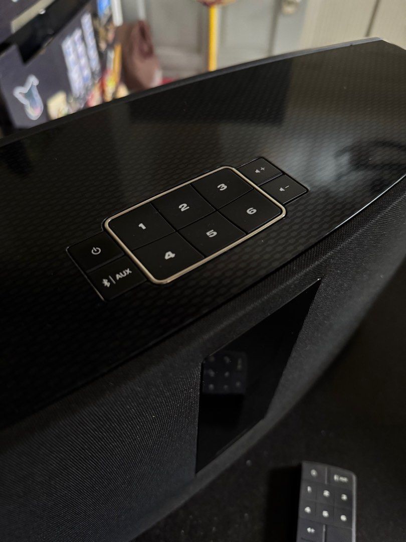 Bose SoundTouch 30 (Category: Soundbars, Speakers & Amplifiers) located in Binan City. Submitted by abry01 (Listing ID 1372501372, Image 3). Description: Bose Soundtouch 30 2nd hand but still in very good condition PRICE: 25,000 Quick specs: Wifi, bluetooth Remote Aux input Ethernet port USB ports Wi-Fi 802.11 b/g OLED display 9.7 x 17.1 x 7.1 inches (dimensions) 8.39 kg (weight) Biñan, Laguna .
