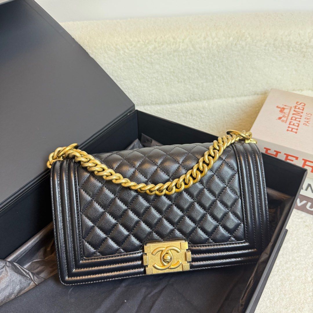 Chanel Leboy Old Medium Caviar Black GHW (Category: Luxury Bags & Wallets) located in Manila. Submitted by cjv.luxury (Listing ID 1372509840, Image 1). Description: CJV-8057 Inclusions: Entrupy & Authenticity Card ✅ All items are available for 3 months layaway ✅ For cash buyers, items are negotiable. Just shoot your offer ✅ Trades are welcome, you can bring other luxury bags/items that you wish to sell and we can convert it to store credit. 💯 We