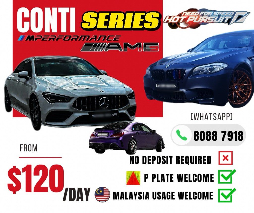 CHEAP CAR RENTAL! CONTI CARS NO DEPOSIT!P PLATE WELCOME!MALAYSIA WELCOME!62872685168259110
