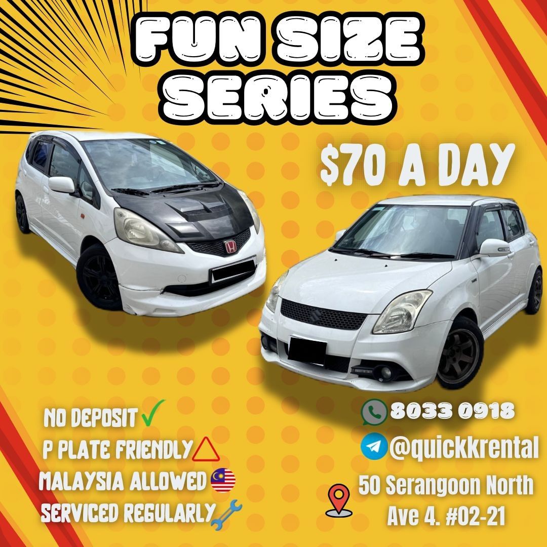 Cheap Car Rental honda fit ! No Deposit P Plate Welcome Malaysia Welcome62872685058435110