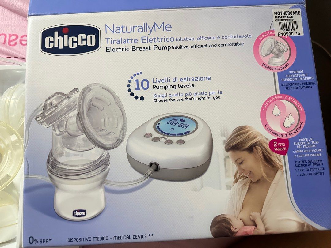 Chicco NaturallyMe Electric Breast Pump (Category: Breastfeeding & Bottle Feeding) located in Caloocan City. Submitted by znzgarageph (Listing ID 1372599822, Image 1). Description: Rfs: graduate na bfeesing si lo Monumento caloocan Tondo, Manila Complete OG Price at 10,999 with receipt.