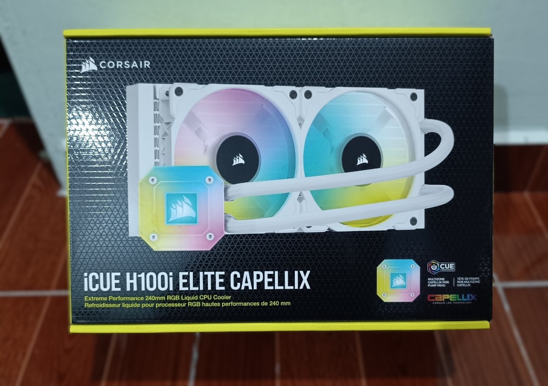 CORSAIR iCUE H100i ELITE CAPELLIX (240mm AIO LIQUID COOLER) FOR LGA ...
