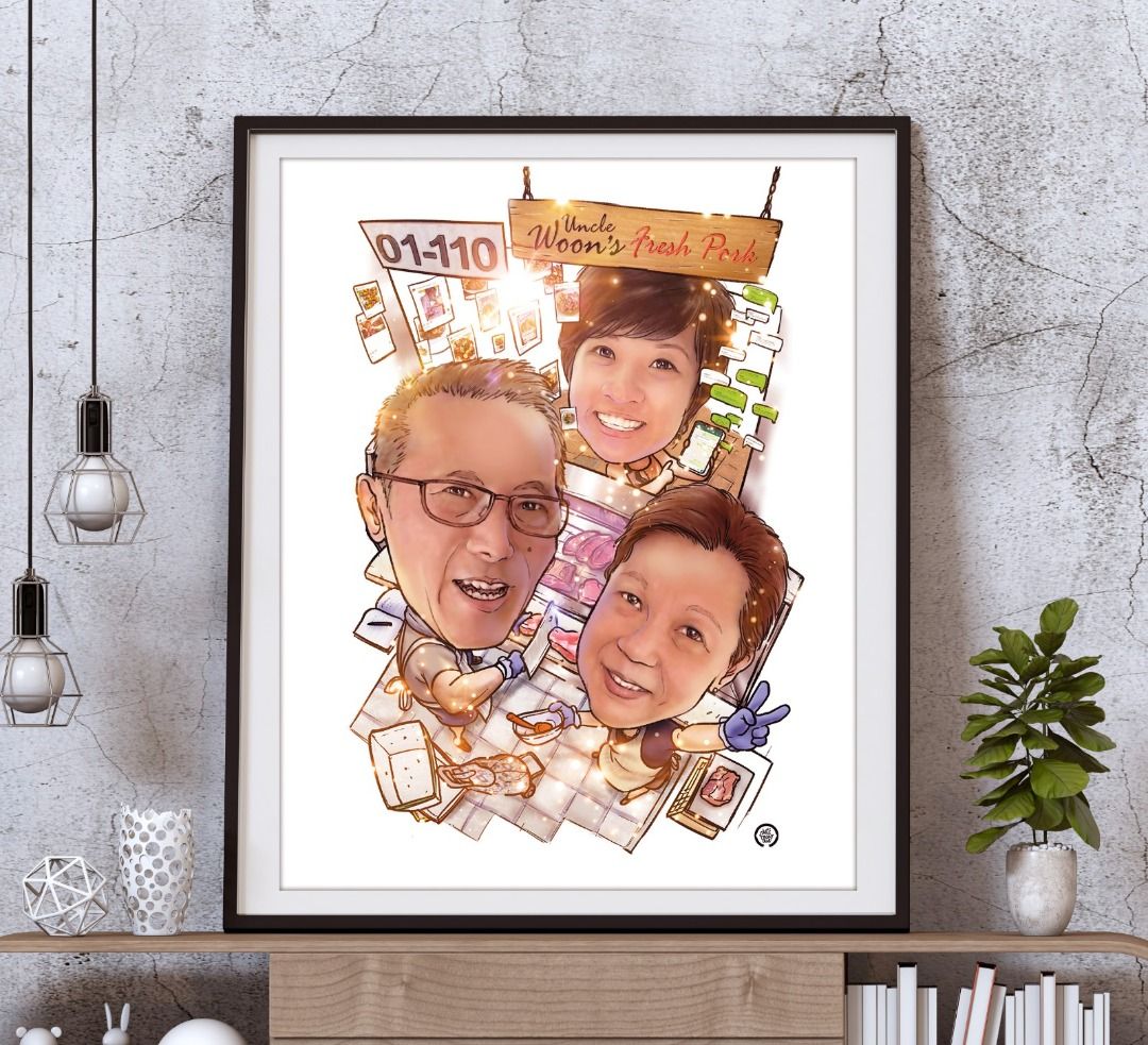 Father's Day Personalised Gift - Digital Caricature Portrait (Category: Art & Prints) located in Singapore. Submitted by letsfacethis (Listing ID 1372478596, Image 2). Description: ✨FATHER'S DAY PROMO: ENJOY 20% OFF✨ This Father’s Day, surprise him with a one-of-a-kind digital portrait that captures his personality, quirks, and all the things you love about him in a fun and creative way. Picture your best memory of him and we’ll turn your vision 