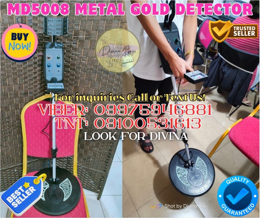 Gold Detector MD5008 Underground Scanner 3.5m Depth (Category: Construction Tools & Equipment) located in Pasig City. Submitted by ultimatedivina (Listing ID 1372576693, Image 1). Description: 🌏 We Can Deliver Nationwide 👉 AP Cargo, LBC & Lalamove etc. Price: 18,000 🔥MD-5008 Underground Metal & Gold Detector MD-5008 metal detectors, 1.3 to 3.5 meters depth of detection, adopt the advance technique and attach high-quality components which have 